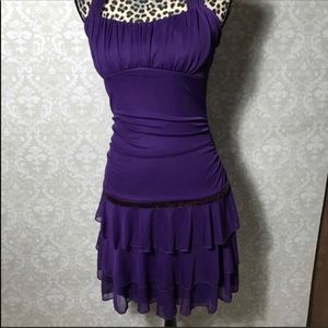 Purple Ruby Rox Halter Dress